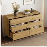 stilvora Sideboard 120 x 75,5 x 40 cm Beige