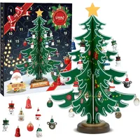 Adventskalender - MINI-WEIHNACHTSBAUM AUS HOLZ WEIHNACHTSDEKORATION