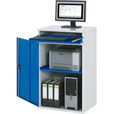 Rau Schrank Metall 65 cm blau abschließbar