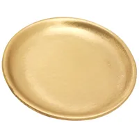 Nklaus Kerzenteller Ø10cm Messing Goldfarben
