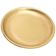 Nklaus Kerzenteller Ø10cm Messing Goldfarben