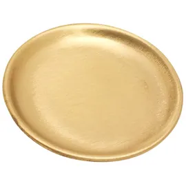 Nklaus Kerzenteller Ø10cm Messing Goldfarben