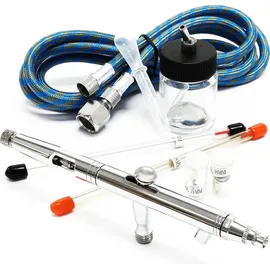 Wiltec Airbrush Pistole Typ 182K Silber 12,00mm x 47,00mm x 155,00mm