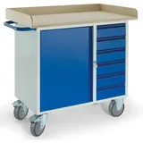 ROLLCART Werkstattwagen blau 6 Schubladen