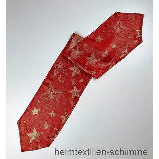STICKEREI Tischläufer Tischband WEIHNACHTEN Tischdeckchen Tischdeck STERN 25x160