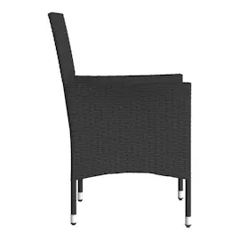 vidaXL Gartenstuhl 54,9 x 64,1 x 25,9 cm schwarz 2 St.