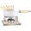 931889 Käsefondue Set 6 Personen 9-teiliges Komplettset Fondue nach Schweizer Art mit Keramik beschichtetem Topf Aluminium Liter weiß braun