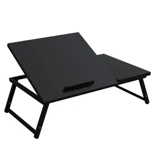 Hago HAGO® Laptoptisch 54x34cm Schwarz Lapdesk Betttisch, Notebooktisch Tablet neigbar,