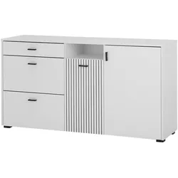 Furn.Design Sideboard in weiß matt Wohn- und Esszimmer Kommode 150 cm Merced