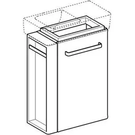 Geberit Waschtischunterschrank 44,8 x 60,4 x 22,2 cm Grau