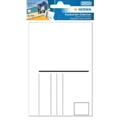 Postkartenaufkleber 10 blickdichte Etiketten für 10x15 cm, selbstklebend