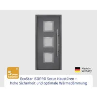 EcoStar Haustür ISOPRO Secur IPS 810S RC2 anthrazit metallic 110 x 210 cm