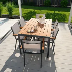 HOME DELUXE Gartentsich CANTOS SEDIA 150 x 90 cm |Gartenmöbel, Loungemöbel, Aluminiumtisch, Balkontisch