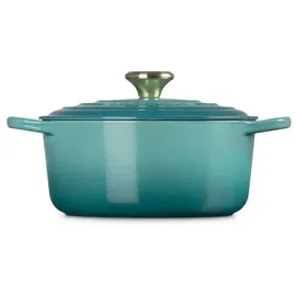 Le Creuset Signature Bräter 24 cm rund bleu riviera