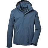 KILLTEC Herren Funktionsjacke/Outdoorjacke mit abzippbarer Kapuze KOS 53 MN JCKT, stahlblau, S,