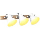 vidaXL Wandlampe Industriestil (E27) 65x25 cm Weiß