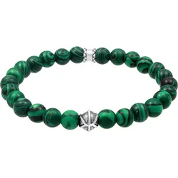 KUZZOI synthetischer Malachit Look 925er Silber Oxidiert Herrenschmuck   Herren 