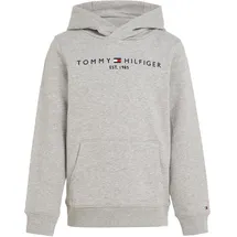 Tommy Hilfiger Kinder Unisex Hoodie Essential mit Kapuze, Grau (Light Grey Heather), 14 Jahre