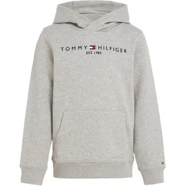 Tommy Hilfiger Kinder Unisex Hoodie Essential mit Kapuze, Grau (Light Grey Heather), 14 Jahre
