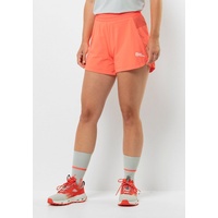 Jack Wolfskin Prelight 2IN1 Shorts Women XL rot digital orange
