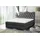 Fun Möbel Boxspringbett Schlafzimmerbett SULTAN Kunstleder Anthrazit 160x200cm - Schwarz