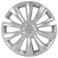 CARTREND Radzierblende Delta 38 Cm (15 Zoll) Silber 1 Stück Radkappe - Cartrend