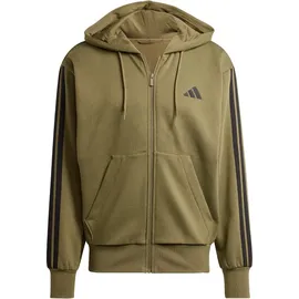 adidas Essentials 3-Streifen Sweatjacke Herren JD1864 - olive strata/black 3XL