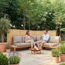 casa.pro Schilfzaun 100 x 500 cm Beige