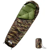vidaXL Mumienschlafsack für Erwachsene Camping 3 Jahreszeiten