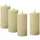 441 LED Kerzenset LINA 15 cm 4 St. creme
