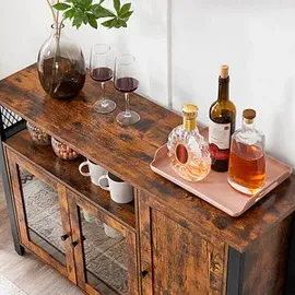 VASAGLE Sideboard, LSC096B01 braun 110,0 x 33,0 x 75,0 cm