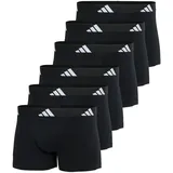 adidas Boxershorts Active Flex Cotton unifarben Schwarz L 6er Pack