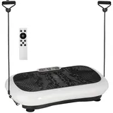 Vibrationsplatte Fitnessgerät Mit 2 Fitnessbändern, 99 Vibrationsstufen Bis 120 Kg, Für Effektives Ganzkörpertraining 200w