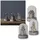Star Trading LED Glasglocke Kupol 8,5 cm braun