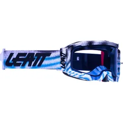 Leatt Velocity 5.5 Zebra Motocross Brille, blau für Männer