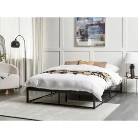 Beliani Viry 140 x 200 cm Schwarz