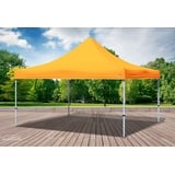 Faltpavillon Faltzelt Pavillon 4x4m Orange Gartenzelt Klappzelt Wasserdicht