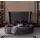 aea Bett Chesterfield Polsterbett Luxus Schlafzimmer Design Betten Textil Samt Neu - Schwarz