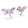 Swarovski Ohrstecker 2026 CAPSULE Lila/Pink/Weiß 5737371 Metall