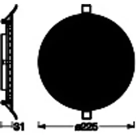 LEDVANCE Smart+ WiFi LED-Einbauleuchte Downlight Slim TW Weiß Ø 22,5 cm