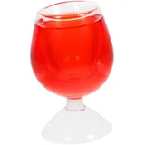 ibasenice Aprilscherz Streich Weinbecher 1pc Trick Weinglas Glas Party Neuheit Grün Zufällige Farbe