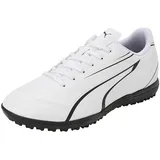 Puma Vitoria TT Soccer Shoe, White Black, 39