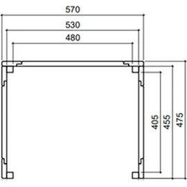 sentiotec Ofenschutzgitter Prestige Linde Schutzgeländer für Saunaofen 57x48x76 cm