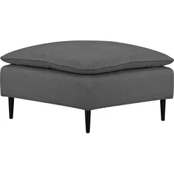 Polsterhocker ANDAS "ALVIK", grau, B:82cm H:48cm T:82cm, 100% Polyester, Hocker, Modul- zum eigenen Zusammenstellen. Passend zur Serie »Alvik«