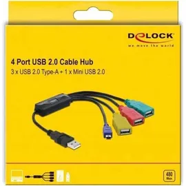 DeLock 61724 USB 2.0 HUB 4-port