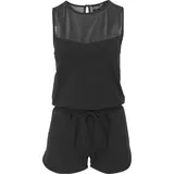 URBAN CLASSICS Ladies Tech Mesh Hot Jumpsuit - Schwarz