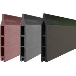 WPC Lamellen Mellum 175 x 14 x 2 cm - Zaunlamellen aus WPC, Anthrazit - ideale Sichtschutz Lamellen für individuelle Gartenlösungen