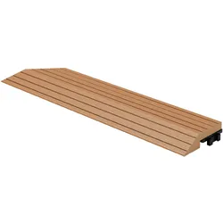 ML-Design WPC Abschlussleiste Abdeckleiste für WPC Terrassenfliesen Bodenbelag Hellbraun