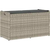 Gartentruhe Kissenbox Kissentruhe Auflagenbox Kissen Hellgrau 100 Cm