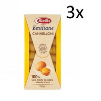 3x Barilla Emiliane cannelloni all'uovo Nudeln mit ei 250g